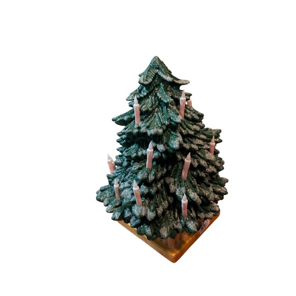 John Derian Christmas Tree 14" Vinyl Blow Mold Battery-Operated Lit Target NEW - Picture 3 of 4